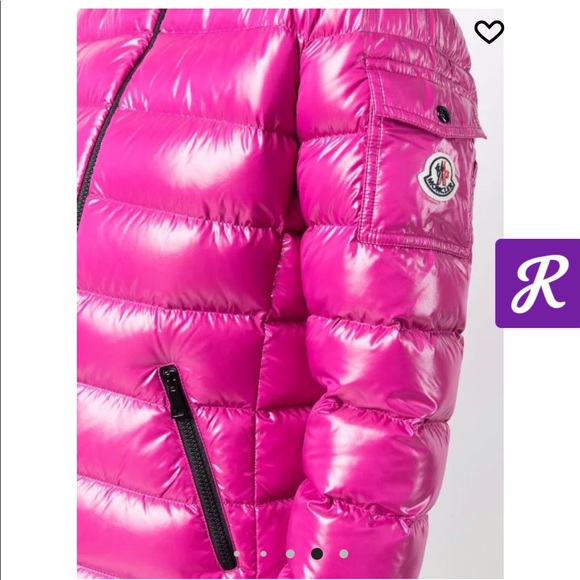 NWOT Pink Mocler Hooded Puff Jacket - Picture 8 of 9